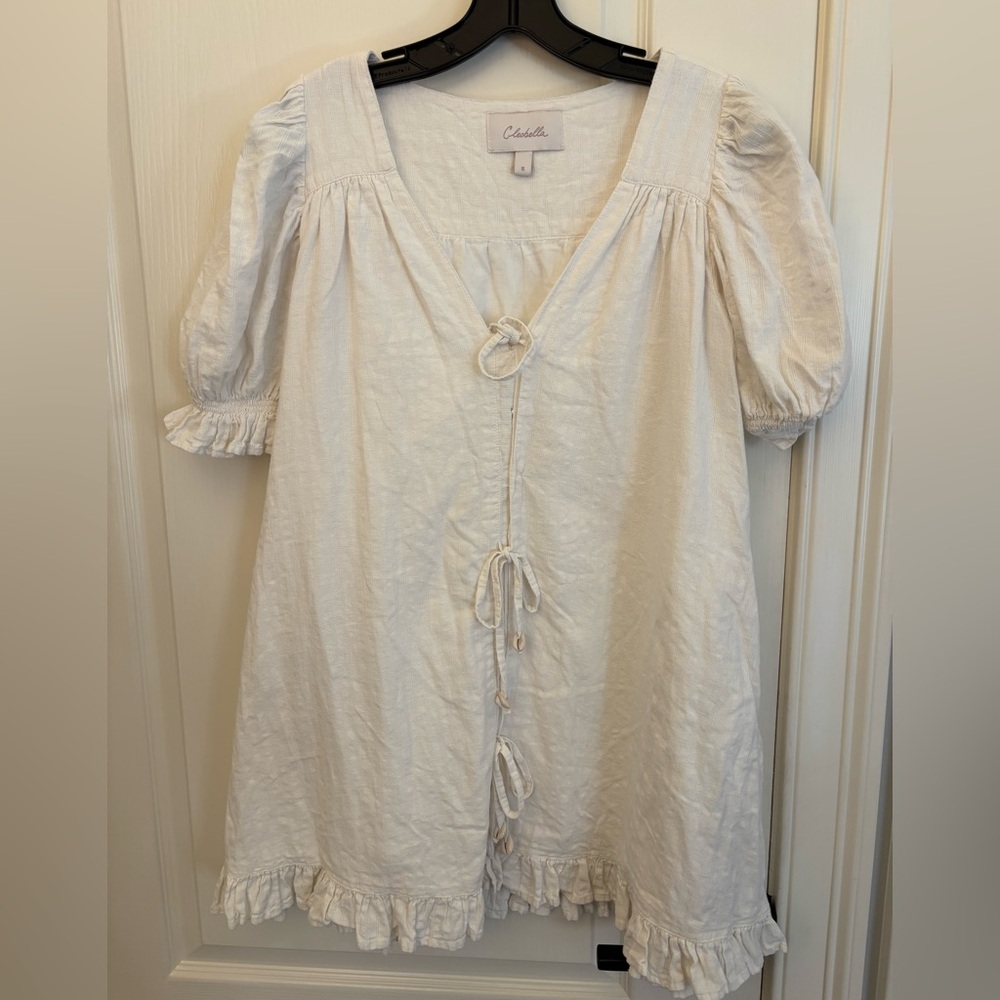 Cleobella Cream Puff Sleeve Dress